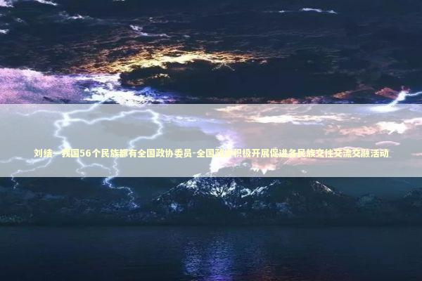 刘结一我国56个民族都有全国政协委员-全国政协积极开展促进各民族交往交流交融活动