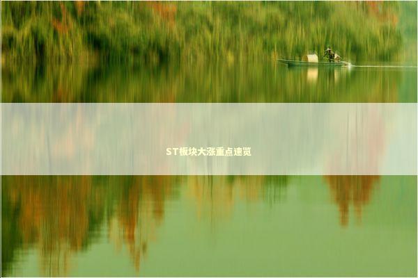 ST板块大涨重点速览