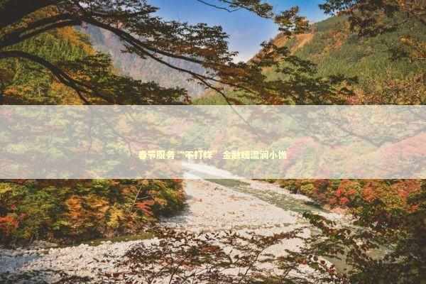 春节服务“不打烊”金融暖流润小微
