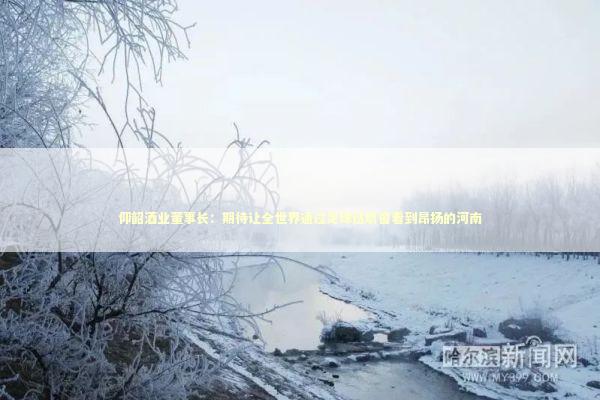 仰韶酒业董事长：期待让全世界通过足球这扇窗看到昂扬的河南