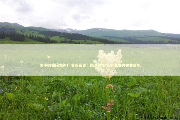 离任前重磅发声！博斯蒂克：降息救不了AI引发的失业危机